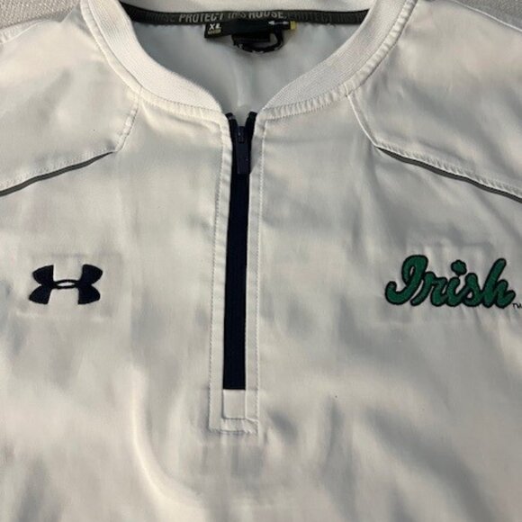 Norte Dame Under Armour 3/4 Zip Long Sleeve Pullover - Picture 2 of 3